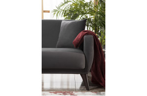 Трехместный Диван-кровать Flexy Флекси (темно-серый)